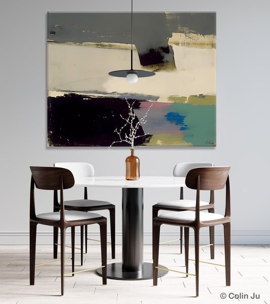 Abstract Landscape Paintings, Modern Wall Art for Living Room, Landscape Acrylic Paintings, Original Abstract Abstract Painting on Canvas-Art Painting Canvas