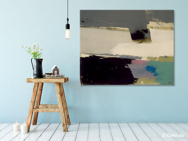 Abstract Landscape Paintings, Modern Wall Art for Living Room, Landscape Acrylic Paintings, Original Abstract Abstract Painting on Canvas-Art Painting Canvas
