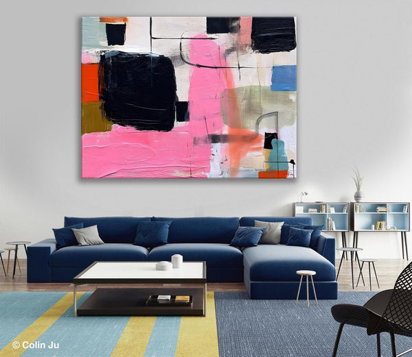 Contemporary Painting on Canvas, Extra Large Wall Art Paintings, Simple Canvas Art, Original Canvas Art for sale, Simple Abstract Paintings-Art Painting Canvas
