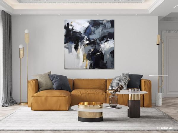 Simple Modern Acrylic Art, Modern Original Abstract Art, Large Abstract Art for Bedroom, Canvas Paintings for Sale, Contemporary Canvas Art-Art Painting Canvas