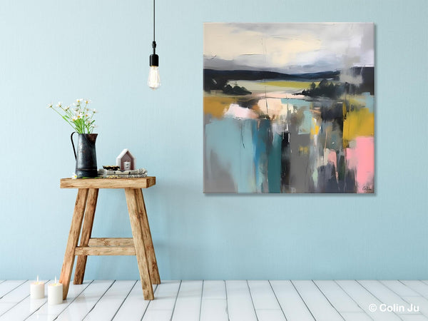 Contemporary Canvas Art, Original Modern Wall Art, Modern Acrylic Artwork, Modern Canvas Paintings, Large Abstract Painting for Bedroom-Art Painting Canvas