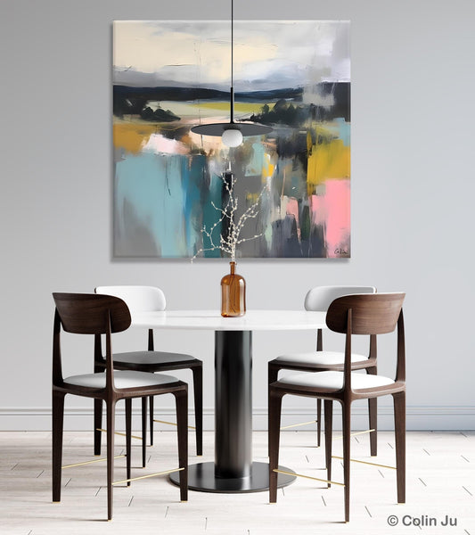 Contemporary Canvas Art, Original Modern Wall Art, Modern Acrylic Artwork, Modern Canvas Paintings, Large Abstract Painting for Bedroom-Art Painting Canvas