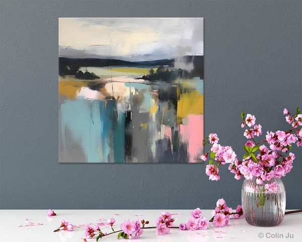 Contemporary Canvas Art, Original Modern Wall Art, Modern Acrylic Artwork, Modern Canvas Paintings, Large Abstract Painting for Bedroom-Art Painting Canvas