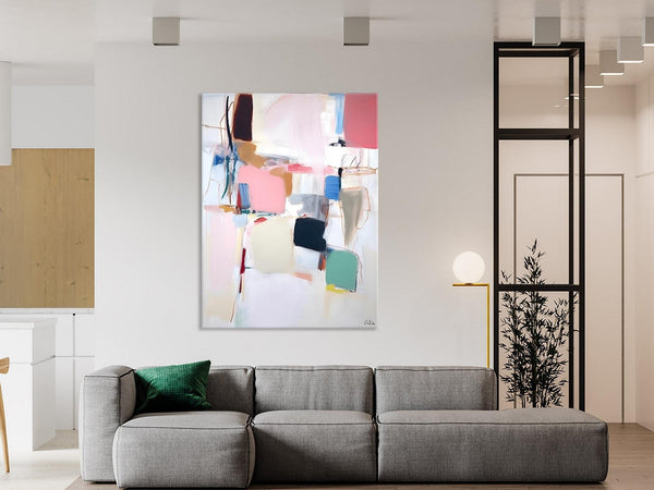 Abstract Painting on Canvas, Contemporary Acrylic Paintings, Extra Large Canvas Painting for Bedroom, Original Abstract Wall Art for Sale-Art Painting Canvas