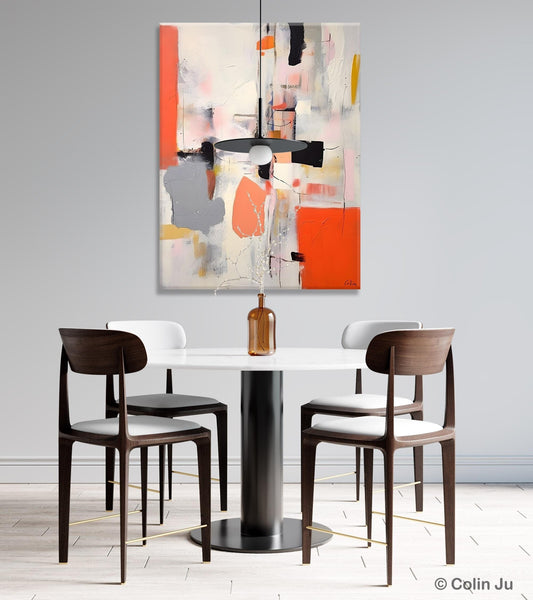Acrylic Painting on Canvas, Contemporary Painting, Canvas Paintings for Dining Room, Extra Large Modern Wall Art, Original Abstract Painting-Art Painting Canvas