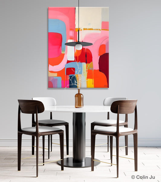 Contemporary Acrylic Painting on Canvas, Simple Abstract Art, Large Painting for Dining Room, Original Canvas Artwork, Wall Art Paintings-Art Painting Canvas