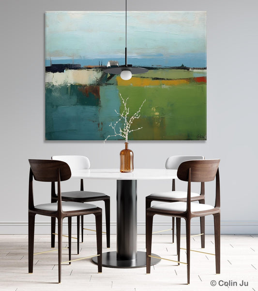 Abstract Landscape Painting for Living Room, Heavy Texture Painting, Hand Painted Canvas Art, Original Abstract Art, Acrylic Art on Canvas-Art Painting Canvas