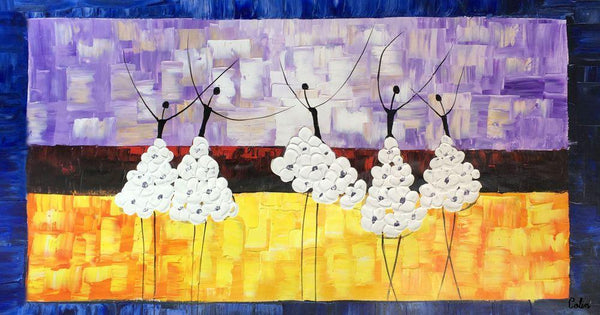 Simple Modern Art, Canvas Painting for Sale, Ballet Dancer Painting, Original Artwork, Paintings for Bedroom, Buy Art Online-Art Painting Canvas