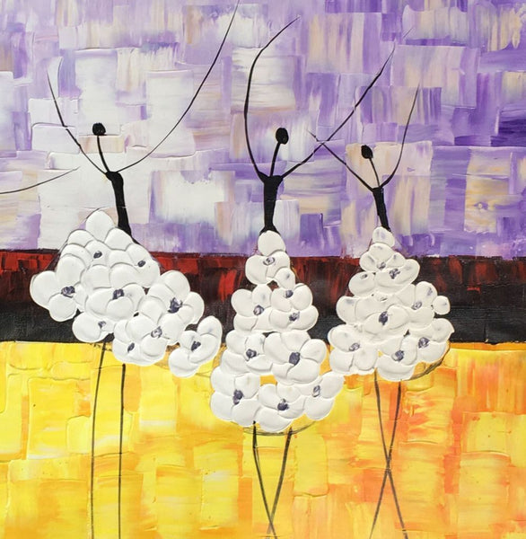 Simple Modern Art, Canvas Painting for Sale, Ballet Dancer Painting, Original Artwork, Paintings for Bedroom, Buy Art Online-Art Painting Canvas