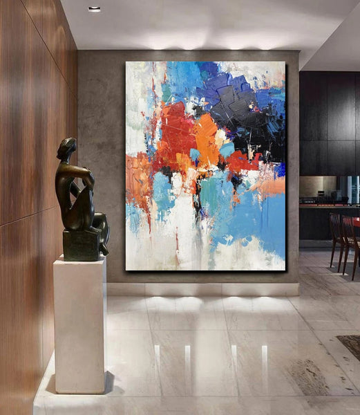 Modern Canvas Painting, Living Room Wall Art Ideas, Buy Abstract Art Online, Heavy Texture Art, Large Acrylic Painting on Canvas-Art Painting Canvas