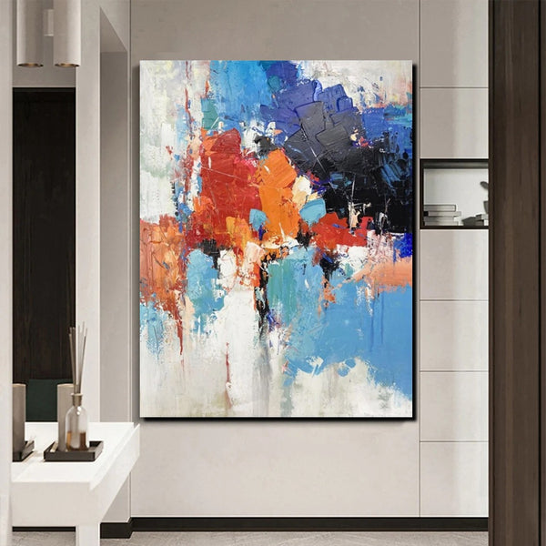 Modern Canvas Painting, Living Room Wall Art Ideas, Buy Abstract Art Online, Heavy Texture Art, Large Acrylic Painting on Canvas-Art Painting Canvas