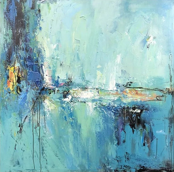 Modern Acrylic Canvas Painting, Heavy Texture Paintings, Palette Knife Paniting, Acrylic Painting on Canvas, Oversized Wall Art Painting for Sale-Art Painting Canvas