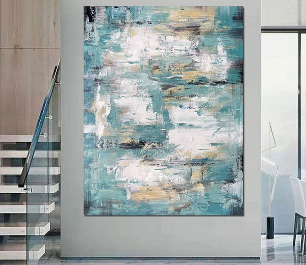 Modern Abstract Painting, Simple Wall Art Ideas for Dining Room, Heavy Texture Painting, Bedroom Abstract Paintings, Large Acrylic Canvas Paintings-Art Painting Canvas