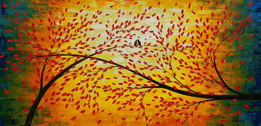 Wall Art Tree acrylic painting, canvas art, wall art, tree painting, abstract Wall Art Tree acrylic painting, canvas art, wall art, tree painting, abstract
