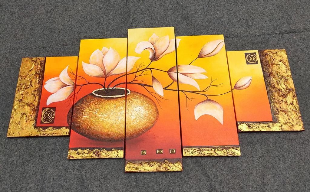 Large Paintings for Living Room, Hand Painted Canvas Art, Extra Large Wall Art Ideas for Living Room, Bedroom Canvas Paintings, Acrylic Flower Paintings, Acrylic Painting on Canvas