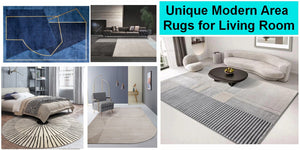 Large Modern Rugs in Living Room, Modern Area Rugs and Carpets, Modern Living Room Rugs, Grey Modern Rugs, Geometric Modern Rugs in Dining Room