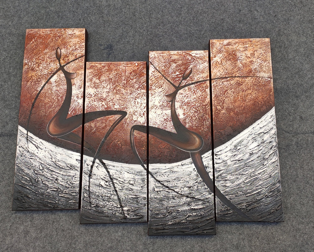 Painting Samples of Abstract Figure Painting, Hand Painted Wall Art, Acrylic Paintings for Bedroom