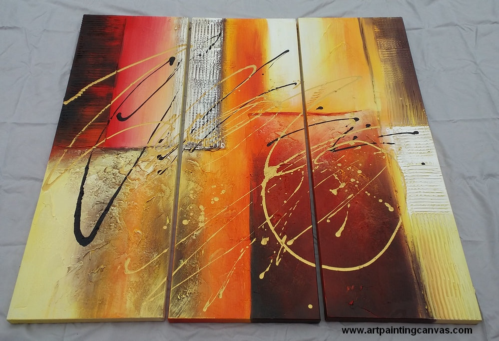 Painting Samples of Abstract Art Painting, Modern Wall Art Paintings, Large Canvas Paintings for Living Room, 3 Piece Art Set, Extra Large Canvas Painting