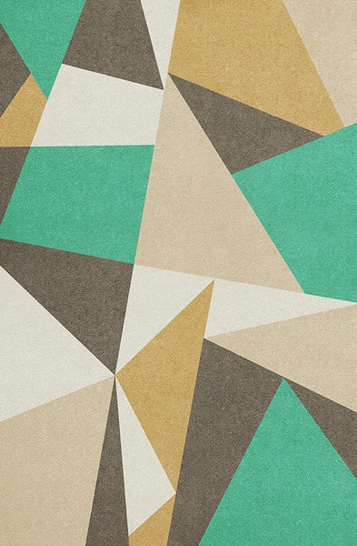 Contemporary Abstract Rugs for Dining Room, Modern Rug Ideas for Living Room, Blue Geometric Abstract Rugs for Living Room