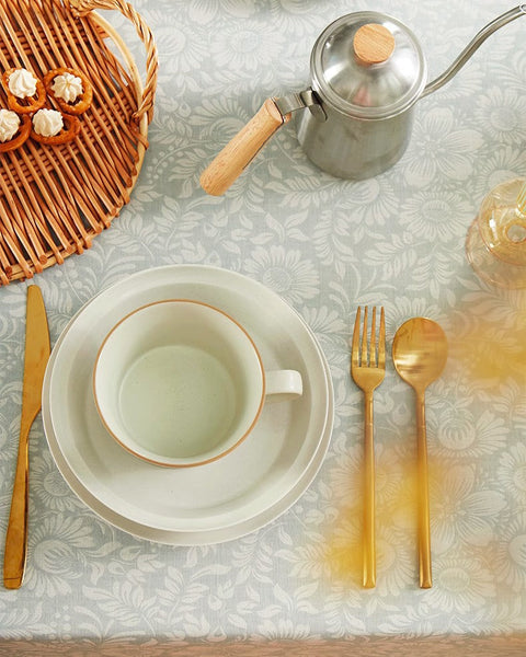 Dining Room Flower Pattern Table Cloths, Farmhouse Table Cloth, Wedding Tablecloth, Square Tablecloth for Round Table, Cotton Rectangular Table Covers for Kitchen-Art Painting Canvas