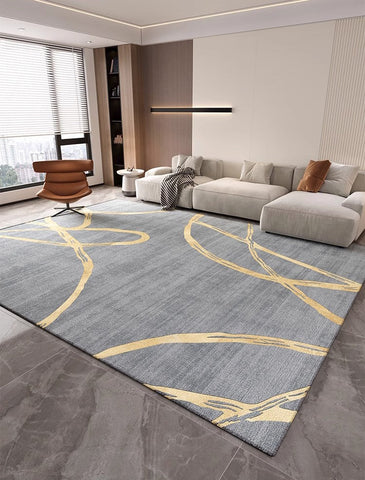 Geometric Contemporary Modern Rugs Next to Bed, Abstract Area Rugs for Living Room, Modern Rugs under Dining Room Table, Modern Carpets for Kitchen