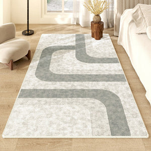 Modern Runner Rugs for Entryway, Kitchen Runner Rugs, Geometric Hallway Runner Rugs, Bathroom Runner Rugs, Contemporary Runner Rugs Next to Bed-Art Painting Canvas