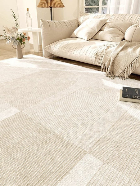 Large Modern Rugs for Living Room, Contemporary Abstract Rugs under Dining Room Table, Mid Century Modern Rugs for Bedroom-Art Painting Canvas