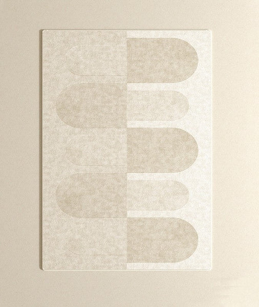 Large Modern Rugs for Living Room, Contemporary Abstract Rugs under Dining Room Table, Mid Century Modern Rugs for Bedroom-Art Painting Canvas