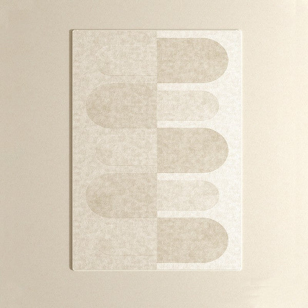 Large Modern Rugs for Living Room, Contemporary Abstract Rugs under Dining Room Table, Mid Century Modern Rugs for Bedroom-Art Painting Canvas