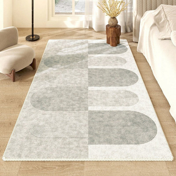 Geometric Modern Rugs for Living Room, Contemporary Abstract Rugs under Dining Room Table, Simple Modern Rugs, Large Modern Rugs for Bedroom-Art Painting Canvas