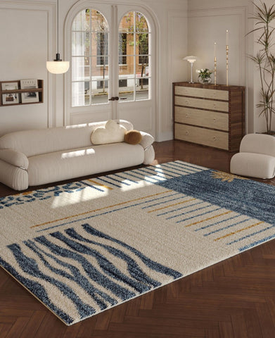 Abstract Contemporary Runner Rugs for Living Room, Modern Runner Rugs Next to Bed, Bathroom Runner Rugs, Kitchen Runner Rugs, Runner Rugs for Hallway-Art Painting Canvas