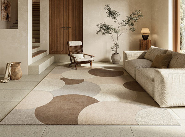 Geometric Modern Rugs for Dining Room, Bedroom Modern Rugs, Contemporary Area Rugs for Living Room-Art Painting Canvas