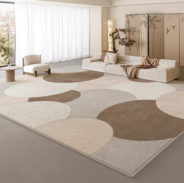 Geometric Modern Rugs for Dining Room, Bedroom Modern Rugs, Contemporary Area Rugs for Living Room-Art Painting Canvas
