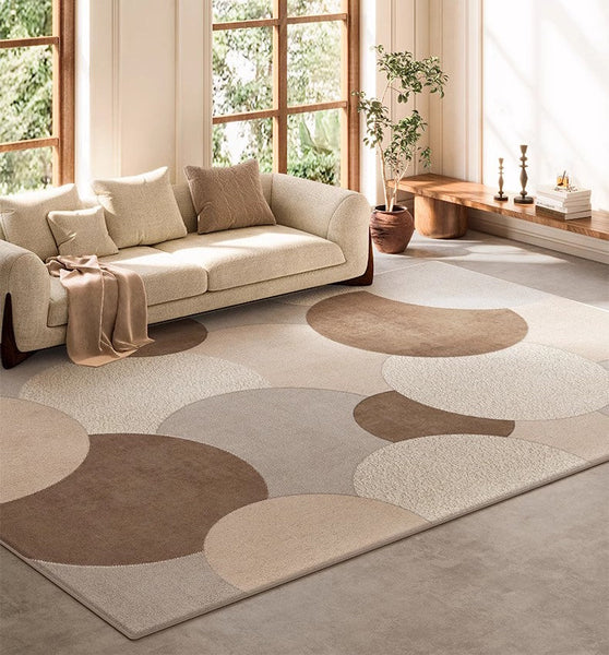 Geometric Modern Rugs for Dining Room, Bedroom Modern Rugs, Contemporary Area Rugs for Living Room-Art Painting Canvas