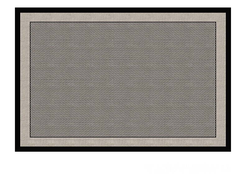 Mid Century Black Rugs for Living Room, Elegant Modern Area Rugs under Sofa, Dining Room Floor Rugs, Abstract Contemporary Rugs for Bedroom, Modern Carpets for Office-Art Painting Canvas
