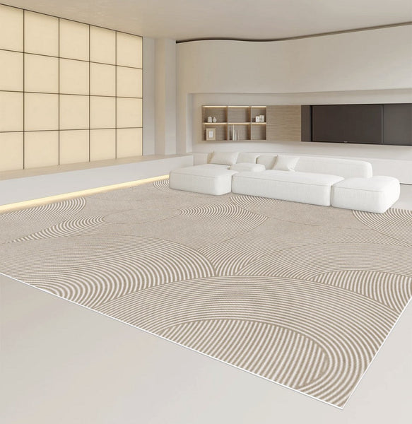 Simple Modern Floor Rugs Next to Bed, Bedroom Geometric Area Rugs, Living Room Rugs, Large Floor Rugs for Dining Room, Contemporary Floor Rugs for Office-Art Painting Canvas