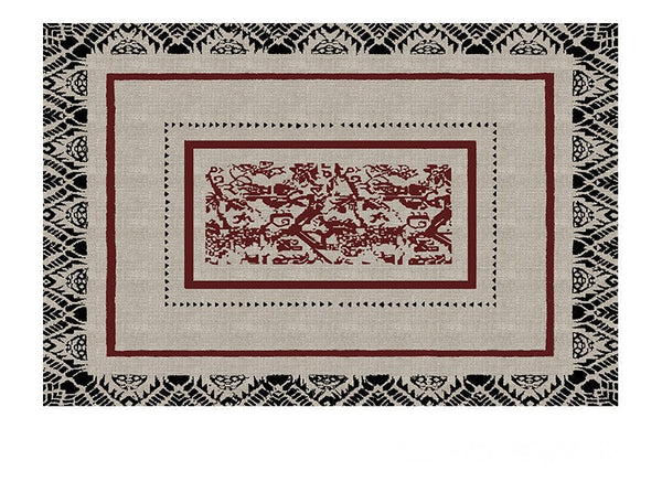 Dining Room Floor Rugs, Abstract Contemporary Rugs for Bedroom, Mid Century Area Rugs for Living Room, Elegant Modern Area Rugs under Sofa, Modern Carpets for Office-Art Painting Canvas