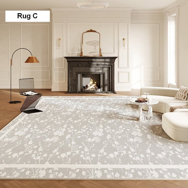 Bedroom French Style Modern Rugs, Flower Pattern Modern Rugs for Interior Design, Contemporary Modern Rugs under Dining Room Table, Flower Pattern Modern Rugs for Living Room