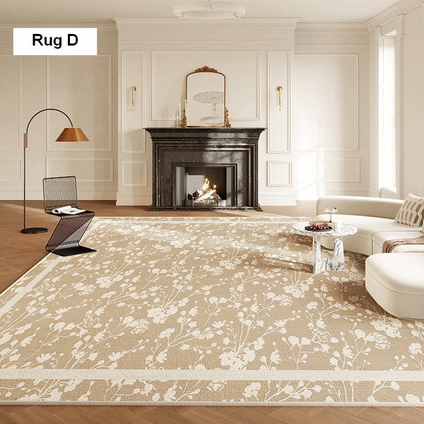Bedroom French Style Modern Rugs, Flower Pattern Modern Rugs for Interior Design, Contemporary Modern Rugs under Dining Room Table, Flower Pattern Modern Rugs for Living Room