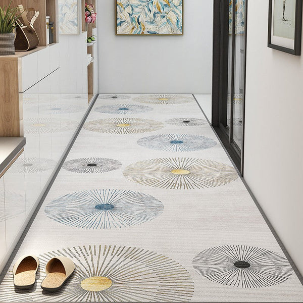 Modern Extra Long Hallway Runners, Easy Care Kitchen Runner Rugs, Stain-resistant Non Slip Entryway Runner Rug Ideas, Long Hallway Runners, Long Narrow Runner Rugs, Entrance Hallway Runners-Art Painting Canvas