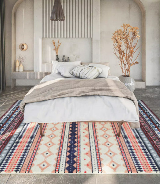 Unique Modern Rugs for Living Room, Contemporary Modern Rugs for Bedroom, Abstract Geometric Modern Rugs, Dining Room Floor Carpets-Art Painting Canvas