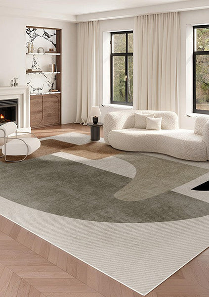 Abstract Geometric Modern Rugs, Contemporary Modern Rugs for Living Room, Modern Rugs for Dining Room, Bedroom Modern Rugs