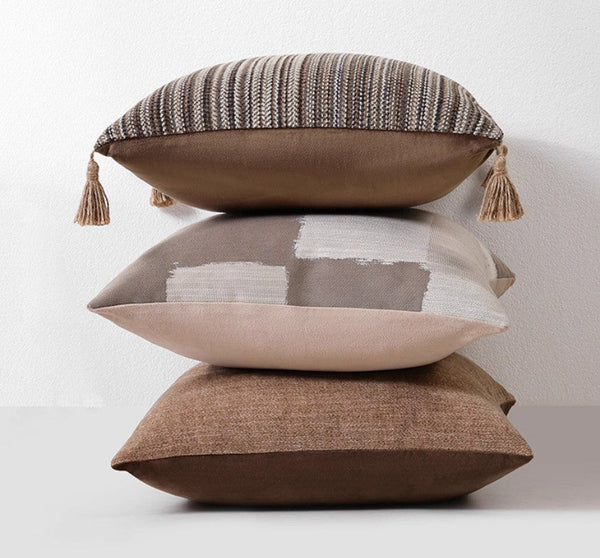 Geometric Modern Sofa Pillows, Abstract Decorative Pillows for Couch, Contemporary Throw Pillows, Modern Pillows for Bedroom, Modern Sofa Pillows-Art Painting Canvas