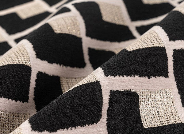 Black Chequer Modern Sofa Throw Pillows, Abstract Contemporary Throw Pillow for Living Room, Large Decorative Throw Pillows for Couch-Art Painting Canvas