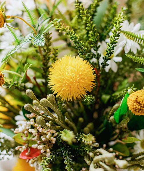 Beautiful Modern Artificial Flowers for Dining Room Table, Dandelion, Wheat Branch, Eucalyptus Globulus, Unique Flower Arrangement for Home Decoration-Art Painting Canvas