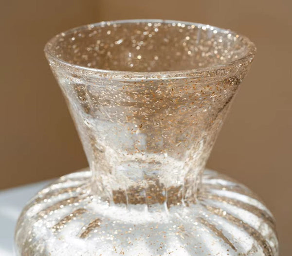 Mid Century Vases for Flowers, Contemporary Glass Vases, Handmade Modern Vases for Living Room, Unique Decorative Glass Vase, Centerpiece Vases on Table-Art Painting Canvas