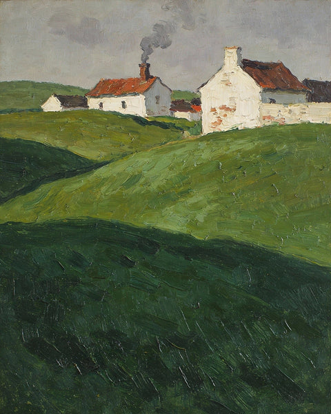 Scenery of the French Countryside, Impasto Paintings, Small Landscape Paintings, Original Small Paintings on Canvas, Simple Oil Paintings, Small Paintings on Canvas, Hand Painted Canvas Art-Art Painting Canvas