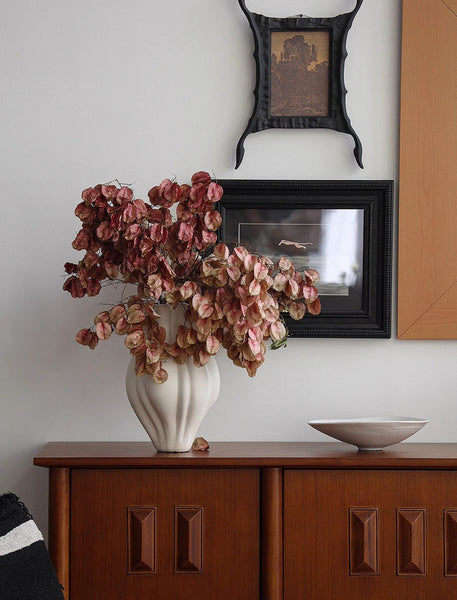 Unique Handmade Modern Flower Vase, Large Porcelain Vases for Modern Home Decor, Centerpiece Ceramic Bouquet Vases, Contemporary Vases on Dining Table-Art Painting Canvas