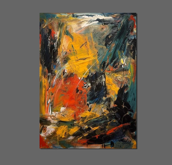 Acrylic Paintings on Canvas, Heavy Texture Painting, Buy Paintings Online, Large Paintings Behind Sofa, Large Painting for Living Room-Art Painting Canvas