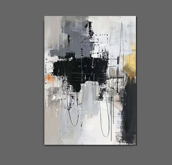 Large Paintings Behind Sofa, Large Painting for Living Room, Acrylic Paintings on Canvas, Heavy Texture Painting, Buy Paintings Online-Art Painting Canvas